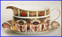 Royal Crown Derby Old Imari Gravy Boat & Underplate 4085321