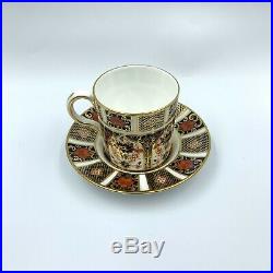 Royal Crown Derby Old Imari (Imari 1128) Coffee Can/Cup & Saucer Set Of 6 1st