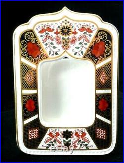Royal Crown Derby Old Imari Ist Quality Photo Frame In Original Satin Lined Box