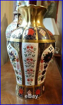 Royal Crown Derby Old Imari Lilly Vase 12inch Mint with box