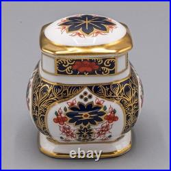 Royal Crown Derby Old Imari Mustard Jar with Lid FREE USA SHIPPING
