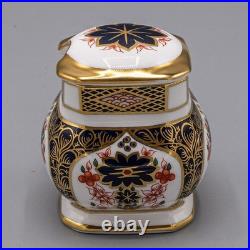 Royal Crown Derby Old Imari Mustard Jar with Lid FREE USA SHIPPING