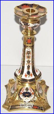 Royal Crown Derby Old Imari Pattern 1128 27cm Candlestick LVI 1993