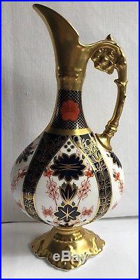 Royal Crown Derby Old Imari Pattern 1128 Ewer Jug DATED XXX1X 1976