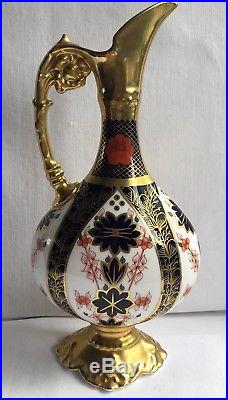 Royal Crown Derby Old Imari Pattern 1128 Ewer Jug DATED XXX1X 1976