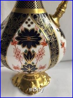 Royal Crown Derby Old Imari Pattern 1128 Ewer Jug DATED XXX1X 1976