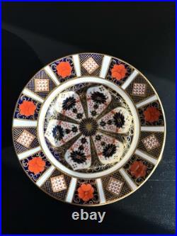 Royal Crown Derby Old Imari Pattern 1128 Rimmed Soup Bowl