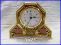 Royal Crown Derby, Old Imari (Pattern No. 1128) Mantle Clock