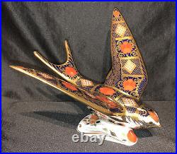 Royal Crown Derby Old Imari SGB Swallow Paperweight Boxed and 1st Quality