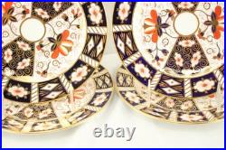 Royal Crown Derby Old Imari Salad Plate Set 4 Mint Vintage 2451
