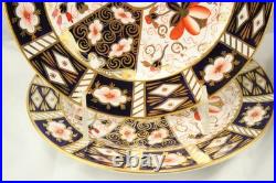 Royal Crown Derby Old Imari Salad Plate Set 4 Mint Vintage 2451