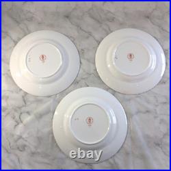 Royal Crown Derby Old Imari Salad Plate Set of 3 & Three candle holders