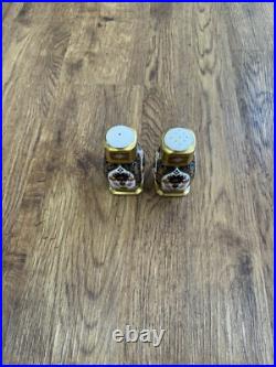 Royal Crown Derby Old Imari Salt And Pepper Shakers Excellent Condition