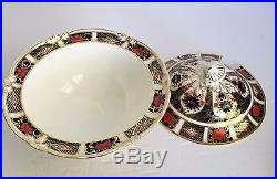 Royal Crown Derby Old Imari Sauce Boat, Lid & Underplate #1128 RARE