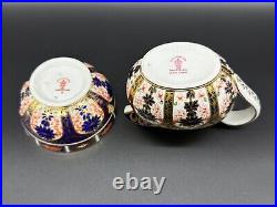 Royal Crown Derby Old Imari Small Creamer Sugar Bowl Set Bone China England