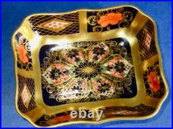 Royal Crown Derby Old Imari Small Rectangular Condiment Dish 1128