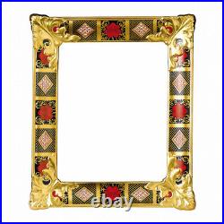 Royal Crown Derby Old Imari Solid Gold Band Large 10 x8 Picture Frame 2nd Qual