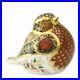 Royal-Crown-Derby-Old-Imari-Solid-Gold-Band-Robin-Paperweight-2nd-Quality-01-sx