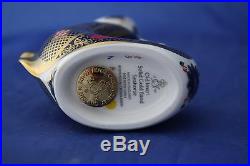 Royal Crown Derby Old Imari Solid Gold Band Seahorse Paperweight New / Boxed