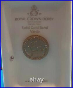 Royal Crown Derby Old Imari Solid Gold Band Wagon 12cm high x 15cm long