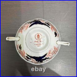 Royal Crown Derby Old Imari Soup Cup Saucer Pair Set