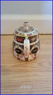 Royal Crown Derby Old Imari Sugar Bowl & Lid never used in storage since 80s