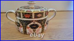 Royal Crown Derby Old Imari Sugar Bowl & Lid never used in storage since 80s