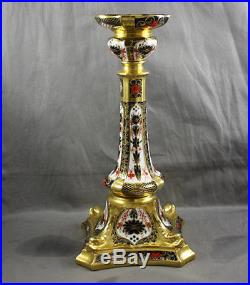 Royal Crown Derby Old Imari Tall Candlestick 10 1/2 Sold Individually