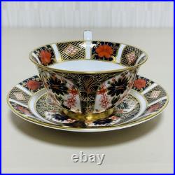 Royal Crown Derby Old Imari Tea Cup and Saucer Set Fine Porcelain Collectible