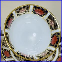 Royal Crown Derby Old Imari Tea Cup and Saucer Set Fine Porcelain Collectible