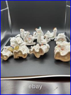 Royal Crown Derby Old Imari Teddy Bears 11 Piece Collection Mint Condition