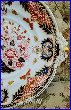 Royal Crown Derby Old Kings Imari #383 Soup Tureen Underplate Large 14 Platter