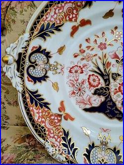 Royal Crown Derby Old Kings Imari #383 Soup Tureen Underplate Large 14 Platter