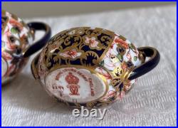 Royal Crown Derby, Old Witches #6299, Miniature 3 Pc. Teaset
