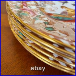 Royal Crown Derby Olde Aves Dinner Plates 27cm Set of 6 Vintage 1973