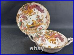 Royal Crown Derby Olde Avesbury(1)Footed Cream Soup Bowl & SaucerPerfect