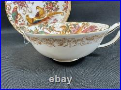 Royal Crown Derby Olde Avesbury(1)Footed Cream Soup Bowl & SaucerPerfect