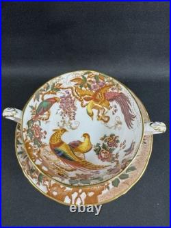 Royal Crown Derby Olde Avesbury(1)Footed Cream Soup Bowl & SaucerPerfect