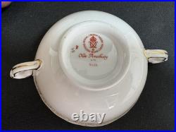 Royal Crown Derby Olde Avesbury(1)Footed Cream Soup Bowl & SaucerPerfect