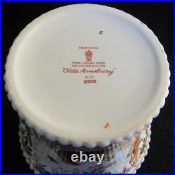 Royal Crown Derby Olde Avesbury 4 5/8 Tall Cache Pot Mint Condition