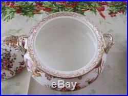 Royal Crown Derby Olde Avesbury 9 Lidded Serving Dish-never Used Nr Mint To Min
