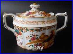 Royal Crown Derby Olde Avesbury A73 Covered Sugar Bowl & Creamer c. 1970's XLNT