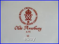 Royal Crown Derby Olde Avesbury A73 Pattern 6 x Octagonal Plates 8¾ inches