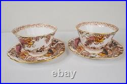 Royal Crown Derby Olde Avesbury Breakfast 4 Cup & 5 Saucers FREE USA SHIPPING