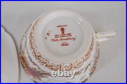 Royal Crown Derby Olde Avesbury Breakfast 4 Cup & 5 Saucers FREE USA SHIPPING