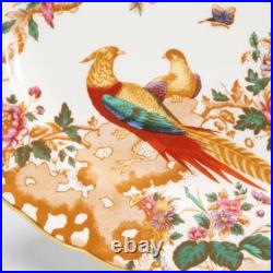 Royal Crown Derby Olde Avesbury Floral Bird Large Oval Platter 11.75w 14.75l