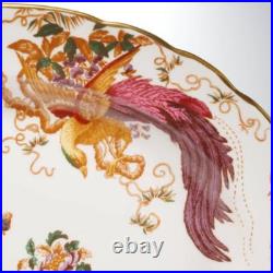Royal Crown Derby Olde Avesbury Floral Bird Large Oval Platter 11.75w 14.75l