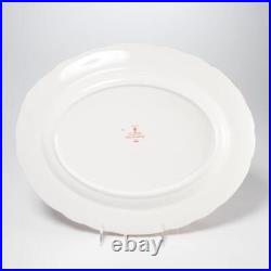 Royal Crown Derby Olde Avesbury Floral Bird Large Oval Platter 11.75w 14.75l