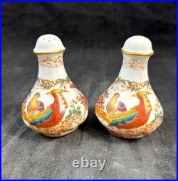 Royal Crown Derby Olde Avesbury Group of Salt and Pepper Set with Mustard Jar