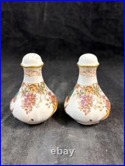 Royal Crown Derby Olde Avesbury Group of Salt and Pepper Set with Mustard Jar